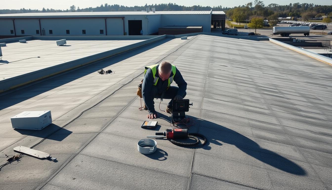 commercial roof inspection