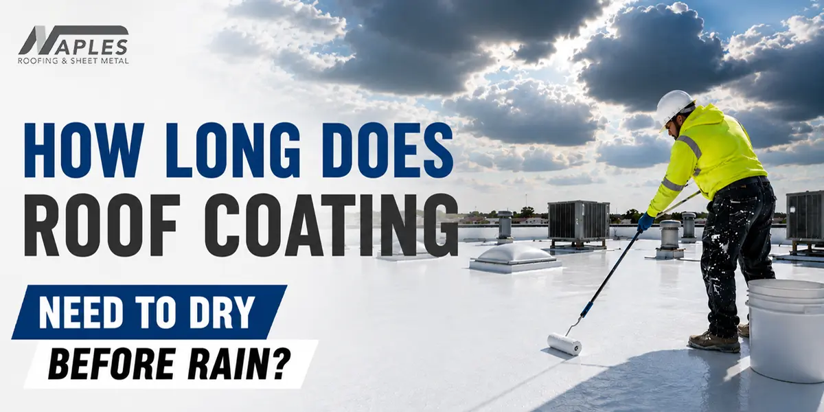 roof coating need to dry before rain
